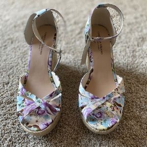 Floral Wedge Heels